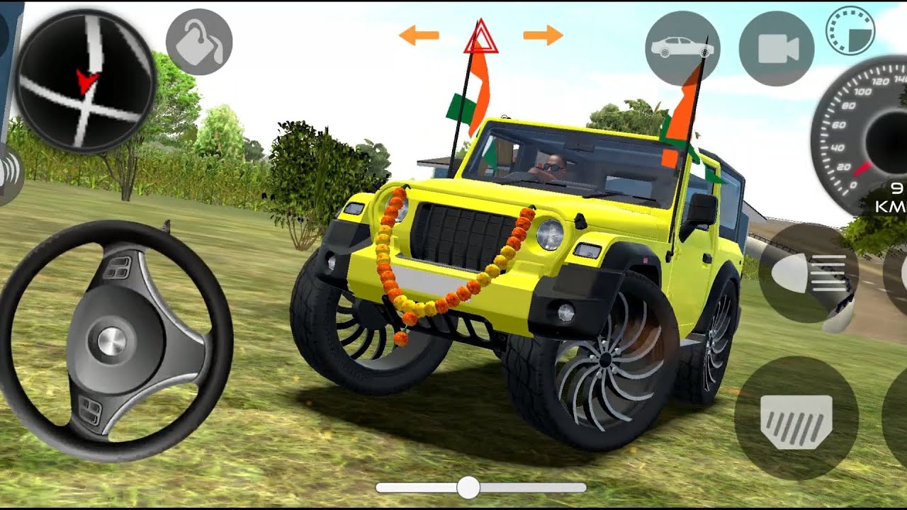 Modified Mahindra Thar driving Simulator gaming and drift Thar wala game Indian Thar driving 