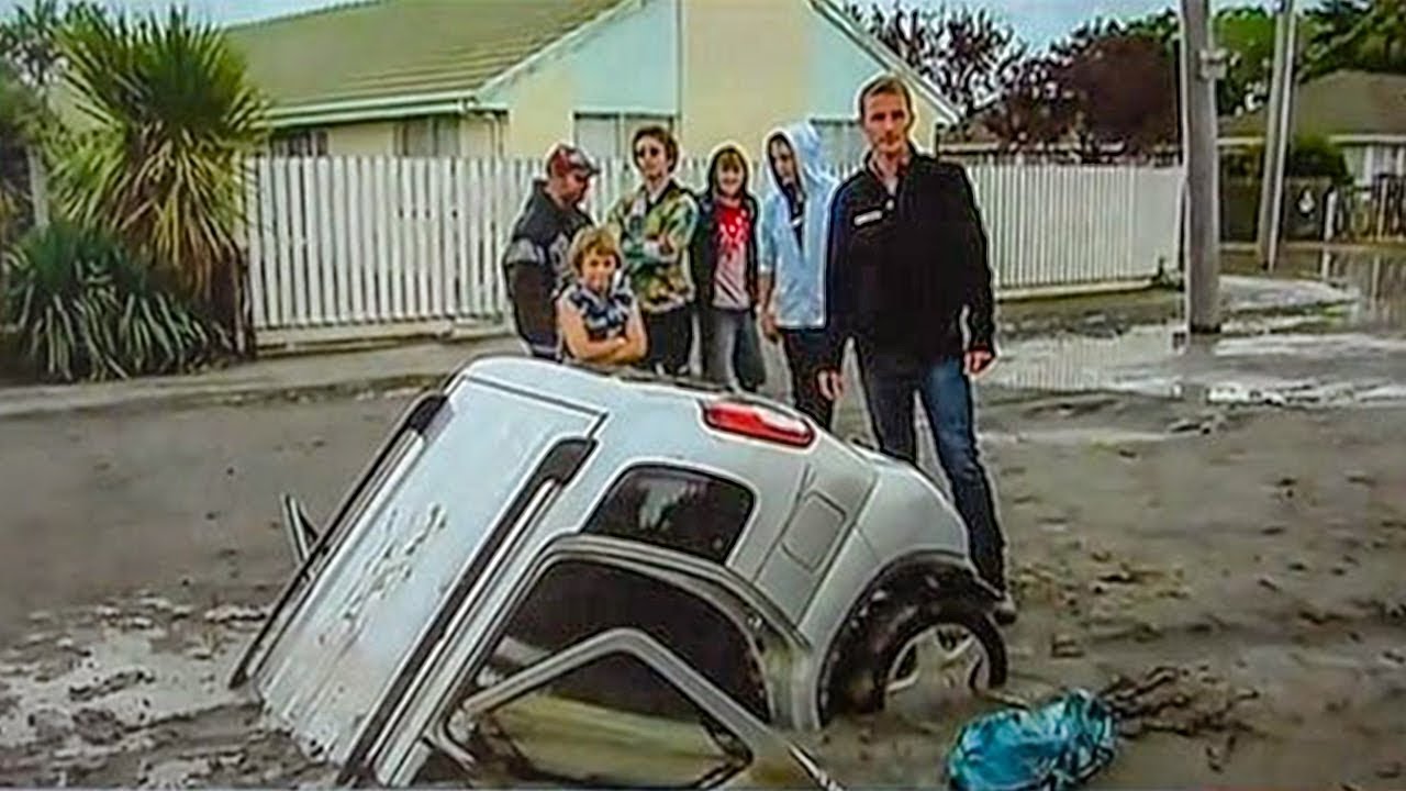 Разжижение грунта засняли на видео