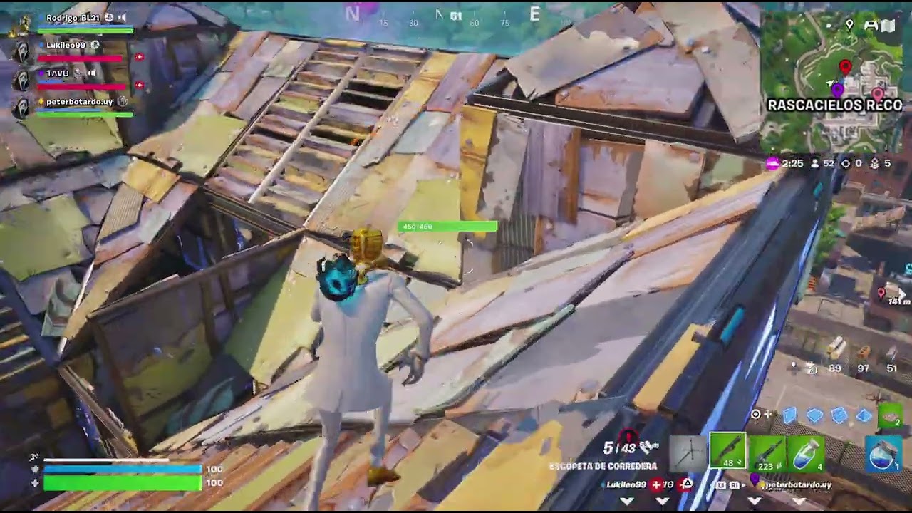 Fortnite tremenda partida PS5