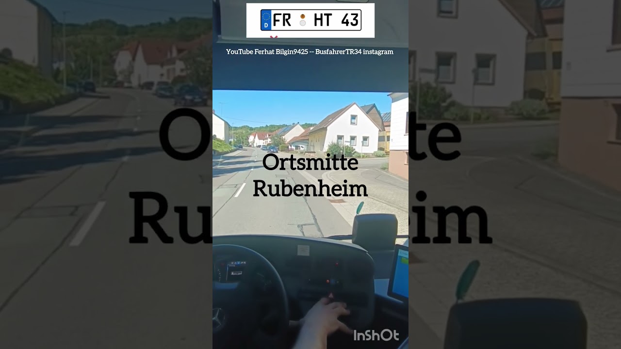 Gersheim Schule / Blieskastel Busbahnhof &Uuml;ber Rubenheim und Blickweiler #linienbus #busfahrer 