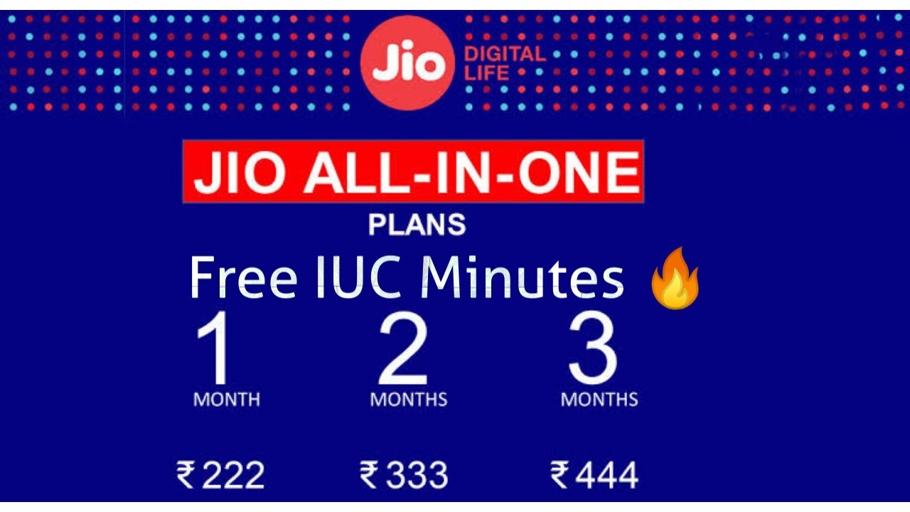 Jio new All in One plans | Free 1,000 minutes IUC calls  🔥 🔥