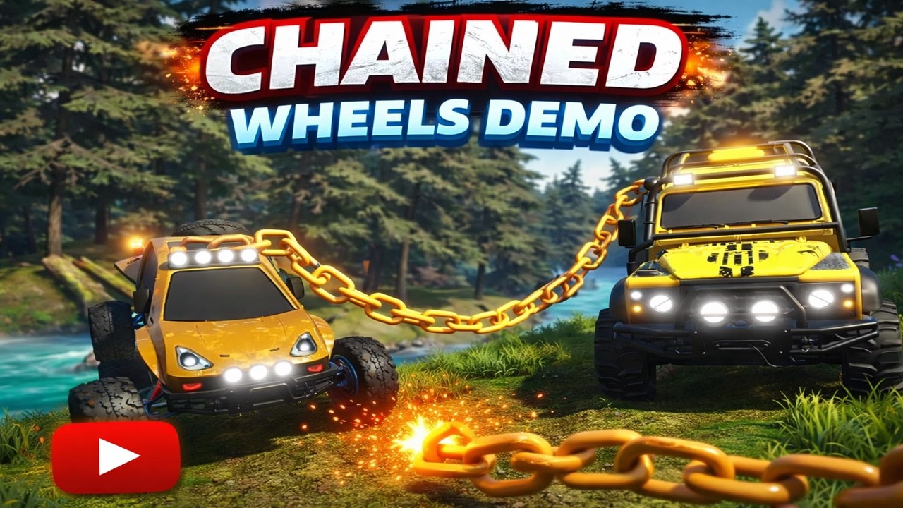 JUEGO DE AUTOS DE DOS PERSONAS CHAINED WHEELS DEMO - NIVEL COMPLETADO