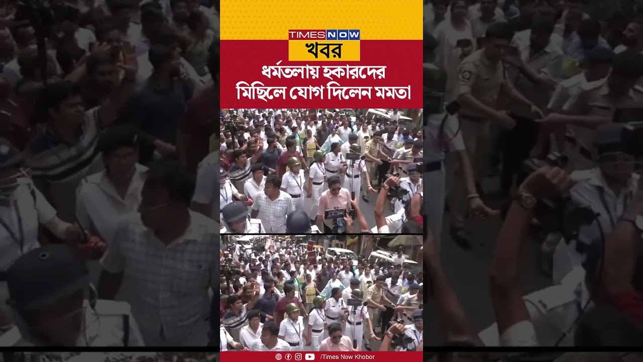 Mamata Banerjee | ধর্মতলায় হকারদের প্রতিবাদ মিছিলে যোগ দিলেন প্রাক্তন মুখ্যমন্ত্রী মমতা | Shorts