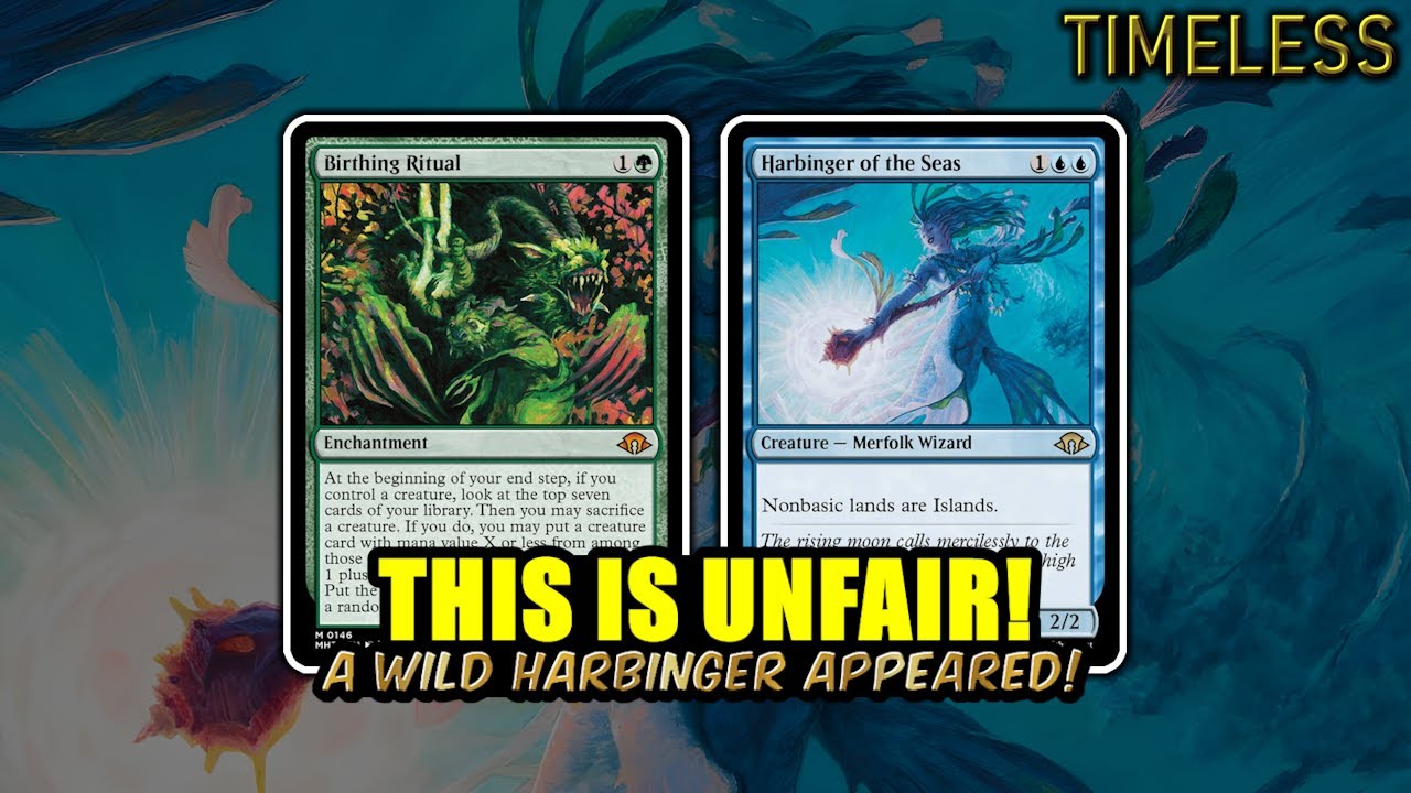 Birthing Ritual Into Harbinger Is Too Evil - Simic Ritual | Timeless BO3 | MTG Arena