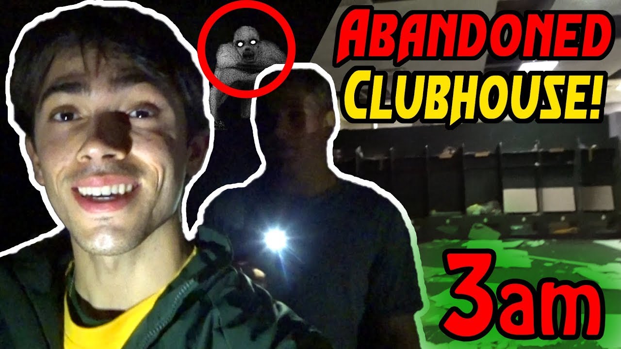 EXPLORING OUR ABANDONED CLUBHOUSE AT 3AM!! (Haunted)