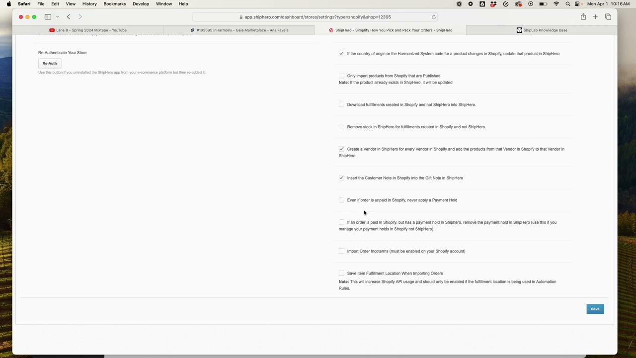 ShipHero Tutorial - Managing Payment Hold Automations & Settings