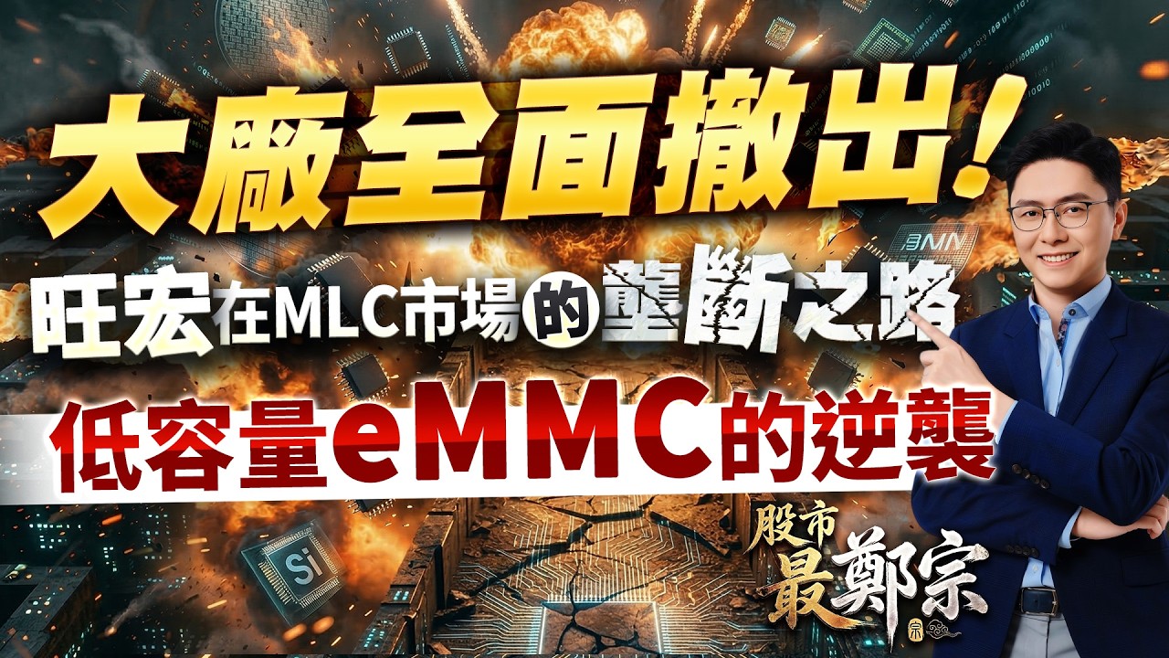 大廠全面撤出！旺宏在 MLC 市場的壟斷之路 低容量 eMMC 的逆襲｜鄭瑞宗分析師｜股市最鄭宗