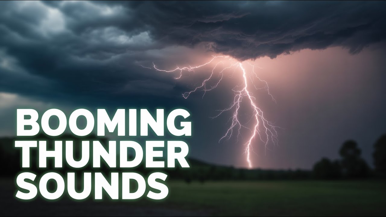 Amazing thunder sound for sleeping صوت الرعد المذهل للنوم