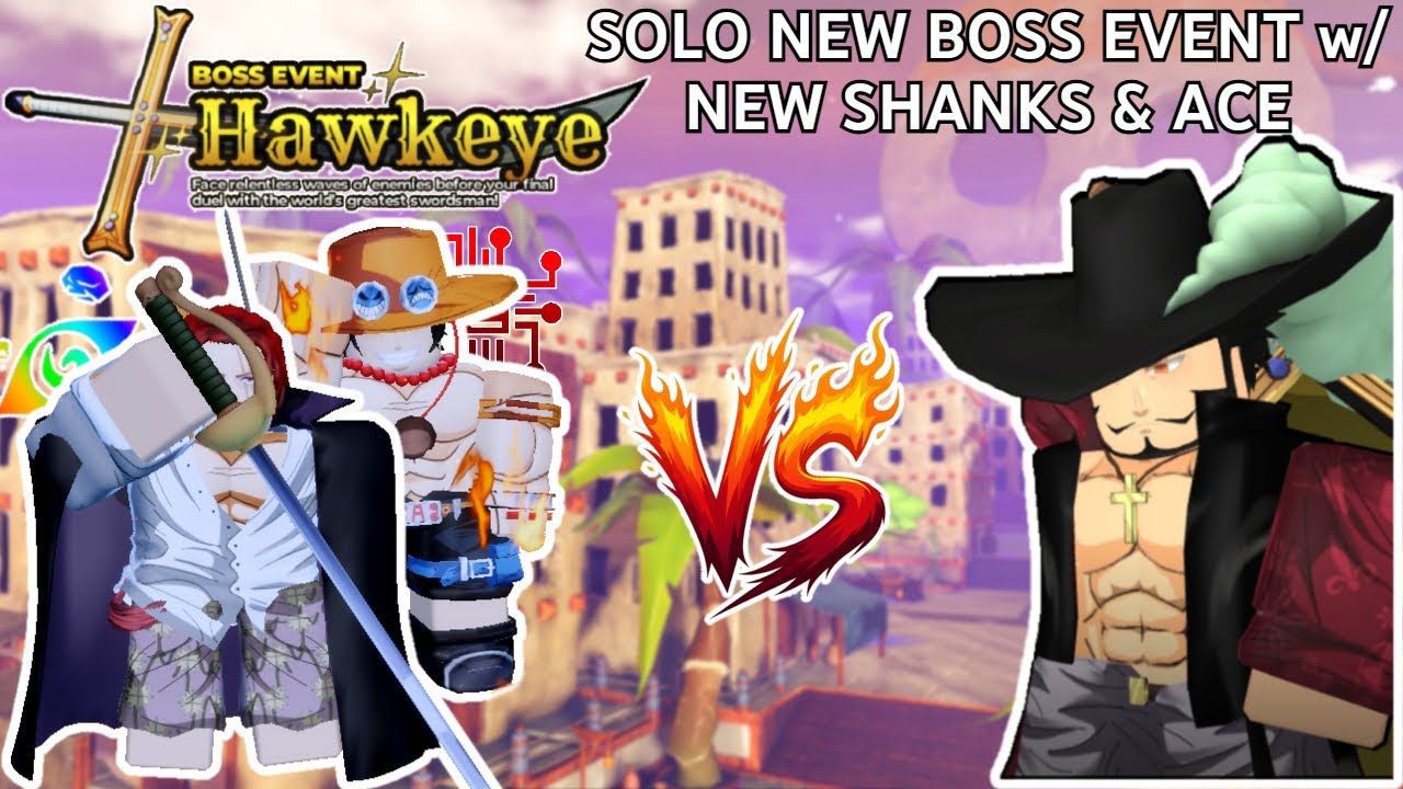 HOW TO SOLO NEW BOSS EVENT HAWKEYE w/SHANKS & ACE | ANIME LAST STAND ONE PIECE UPDATE | ROBLOX