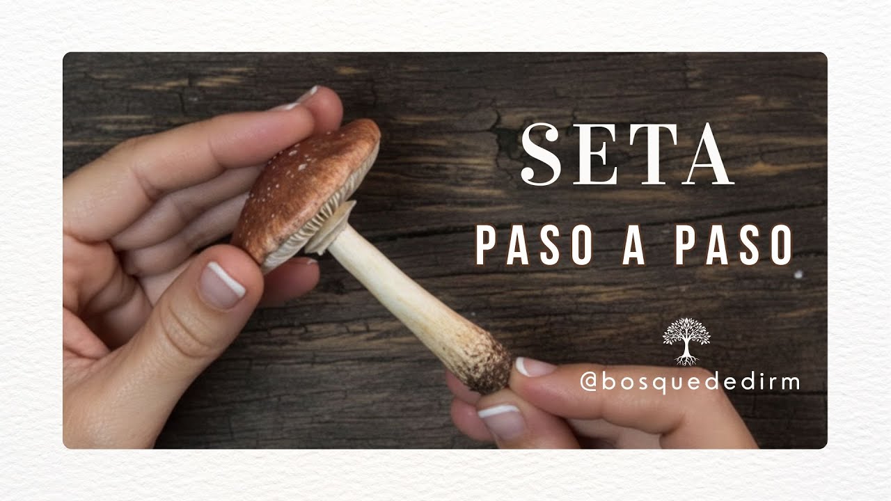 Cómo hacer una SETA en Porcelana Fría 🍄 (Paso a Paso)