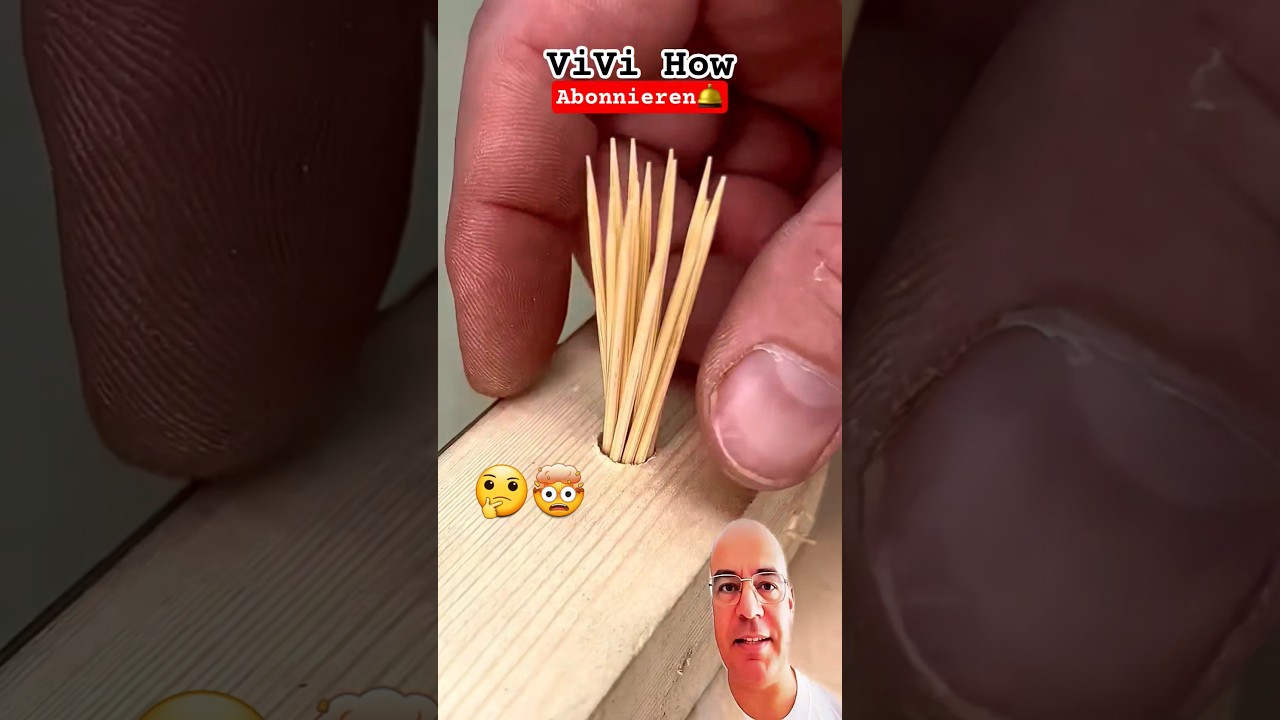 Lebenstrick mit einem Zahnsstocker 