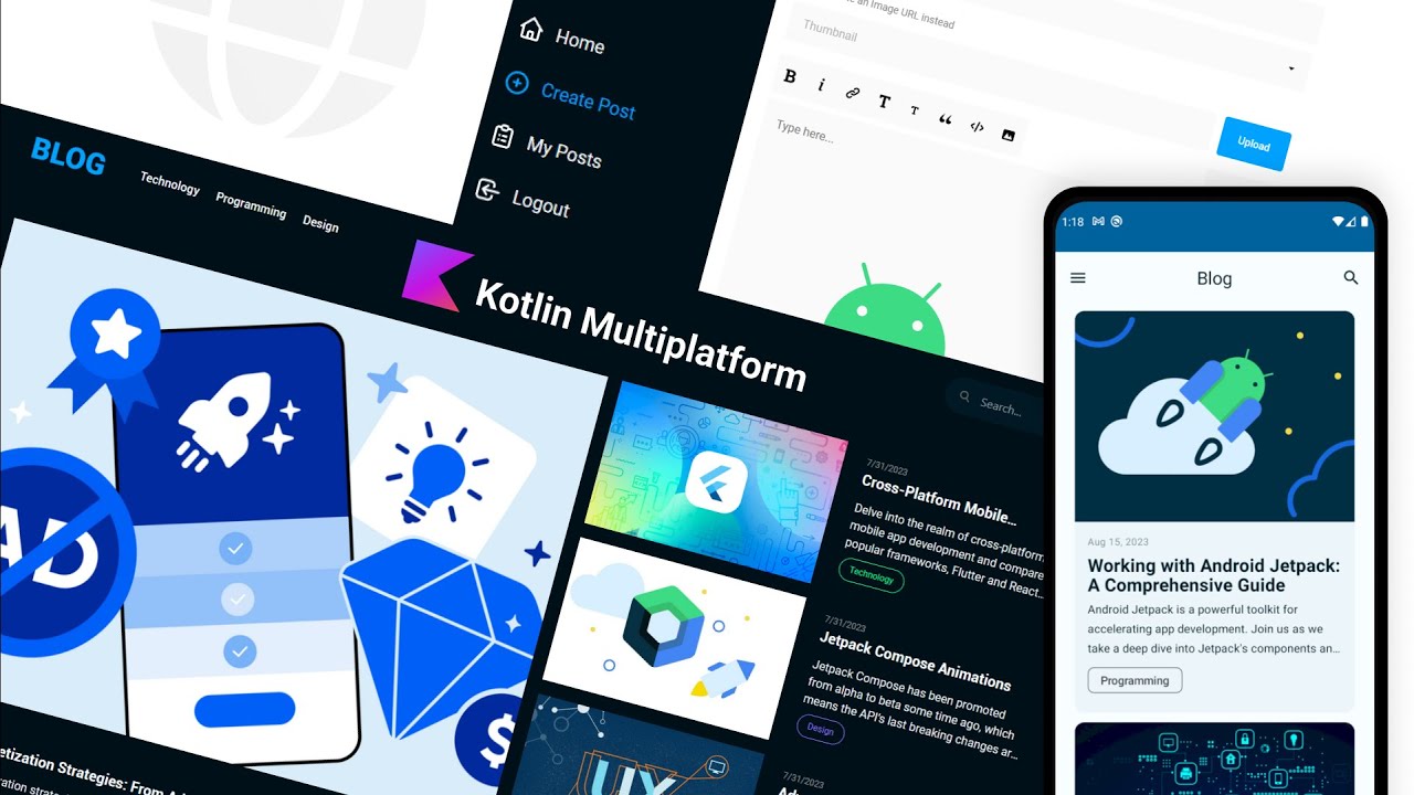Full Stack Kotlin Multiplatform KMP Development | Web Mobile - Online Course