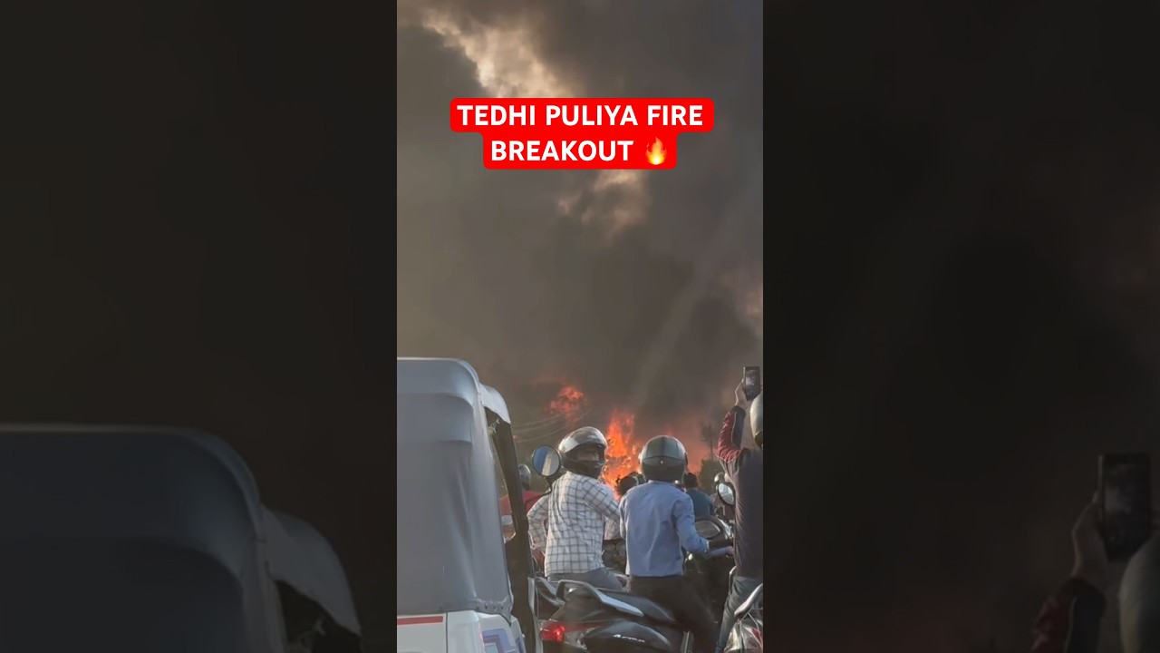 TEDHI PULIYA FIRE BREAKING: Massive Fire Breakout! 🔥😱 Lucknow Alert #Shorts #breakingnews