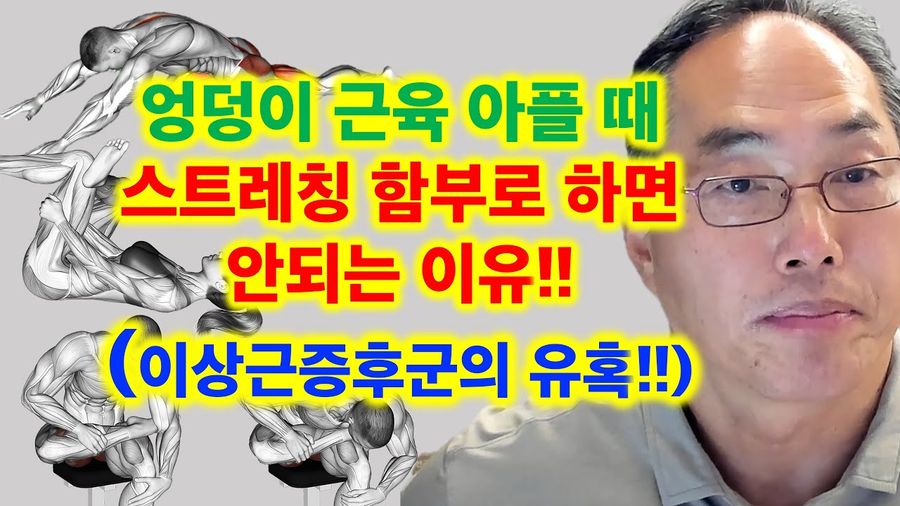 엉덩이 근육 아플 때 스트레칭 함부로 하면 안되는 이유!! (이상근증후군의 유혹!!)