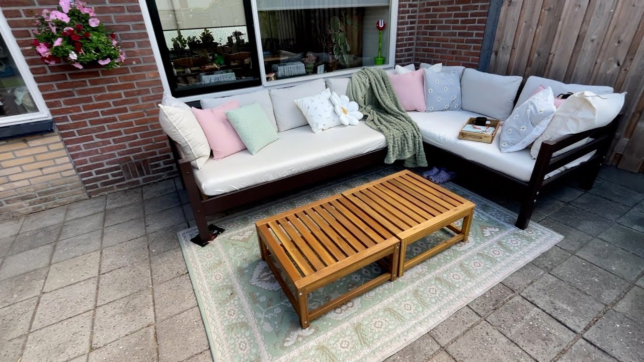 I DIY'ed My Own Garden Lounge Set! How To Make Your Own Outdoor Couch!