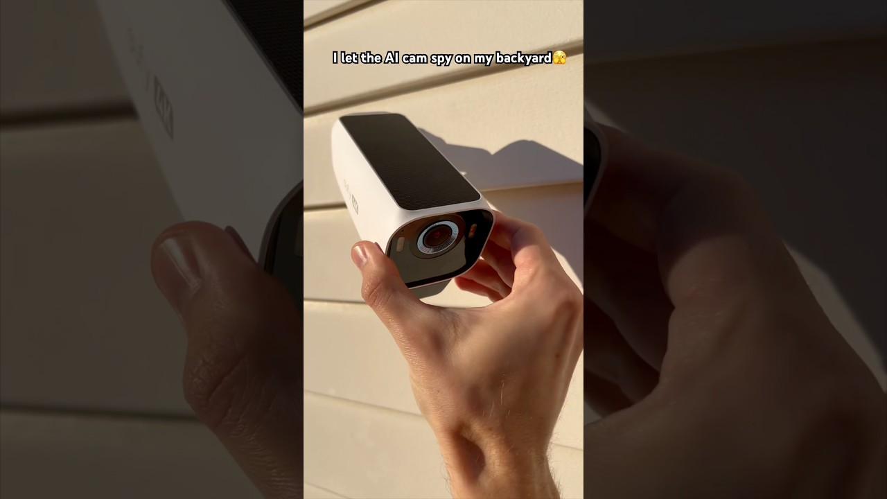 I let the AI cam spy on my backyard 🫣 #eufycams3pro #eufycam #eufy