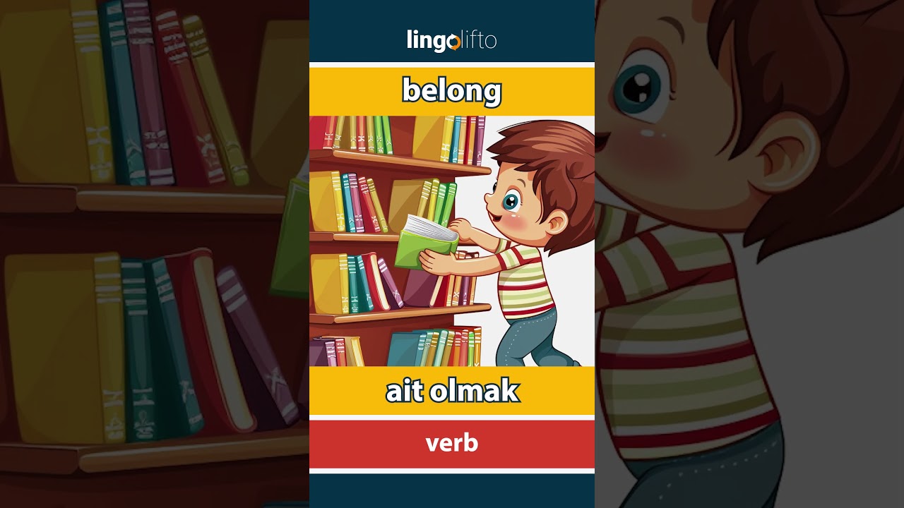 🇬🇧🇹🇷 belong - ait olmak : vocabulary builder : learn English : İngilizce &ouml;ğrenelim