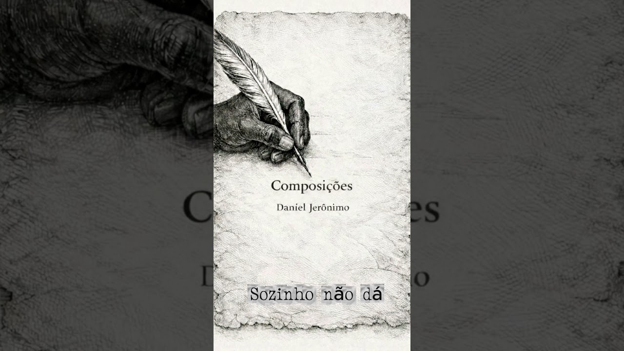 ✍🏾 Daniel Jeronimo - Sozinho não dá