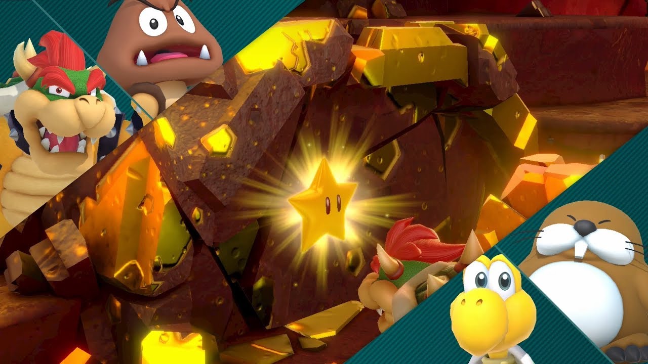 Super Mario Party Partner Party #702 Gold Rush Mine Bowser & Goomba vs Monty Mole & Koopa Troopa