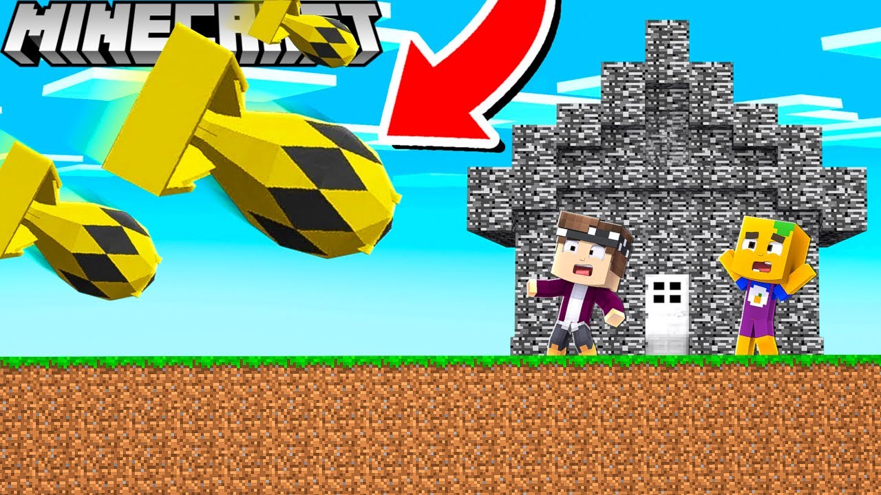 ATOM BOMBE VS. OP BASE IN MINECRAFT!
