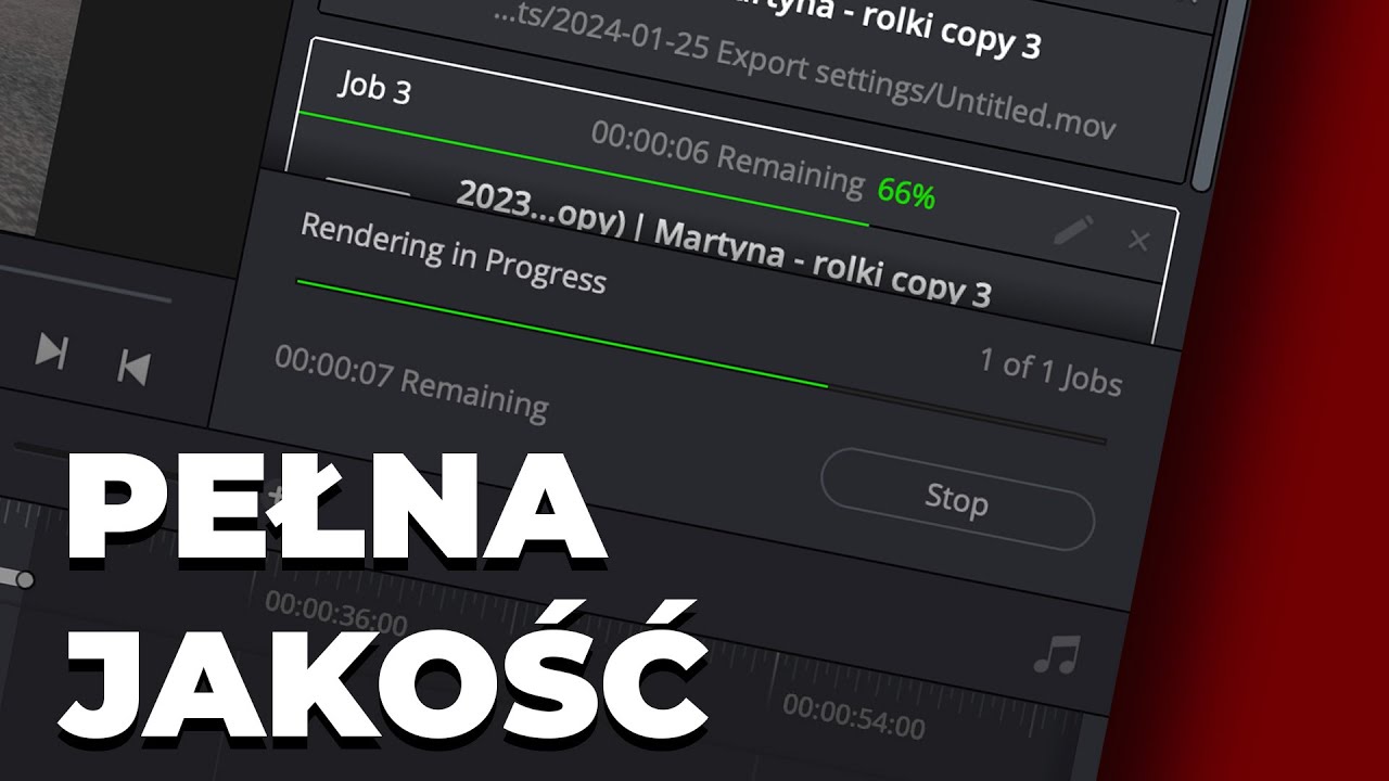Jak renderować filmy bez utraty jakości w Davinci Resolve | problemy z renderem do h.264