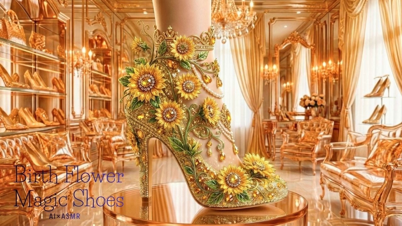 誕生花の魔法の靴👠✨【AI×ASMR】/Birth Flower Magic Shoes