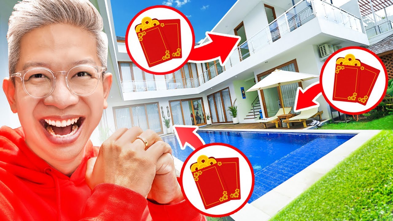 BAGI2 ANGPAO SEMBUNYIKAN DI SELURUH VILLA!!