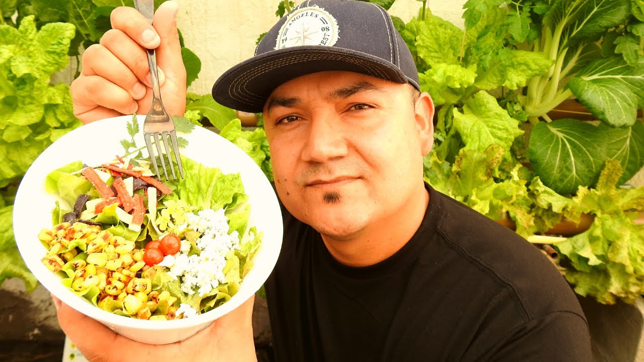 Una ENSALADA de mi SISTEMA HIDROPONICO Casero y OTRAS Preguntas
