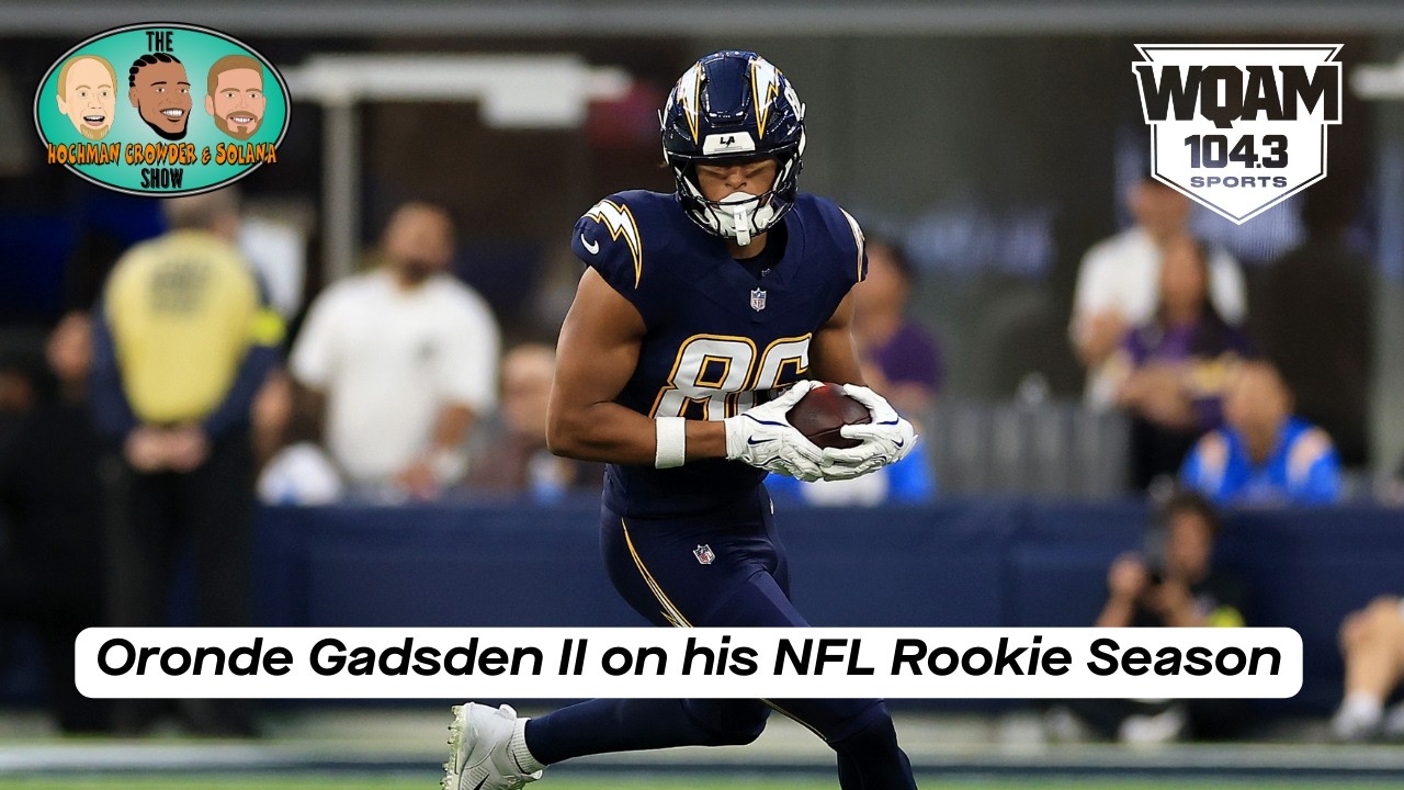 Oronde Gadsden II talks rookie season with the Chargers, meeting Mike McDaniel & life in Los Angeles