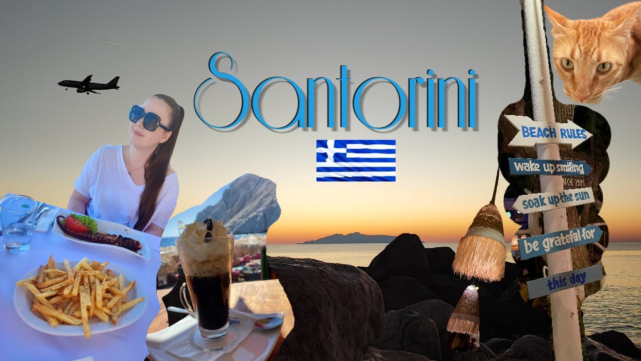 SANTORINI 🇬🇷 Kamari Perissa Emporio 💙 Nasze greckie wakacje🍹