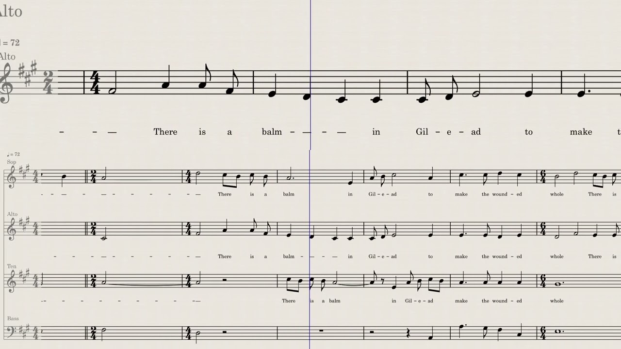 Balm in Gilead - William L. Dawson - Alto Emphasized
