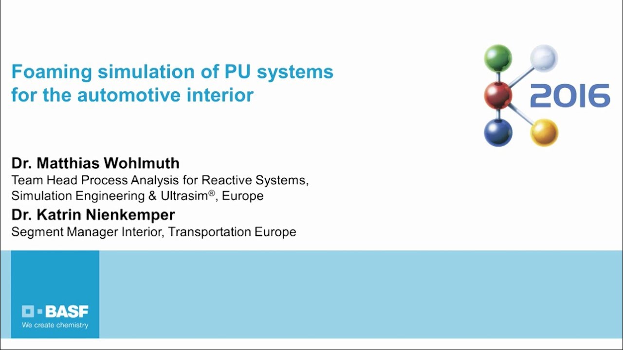 Foaming simulation of PU systems for the automotive interior