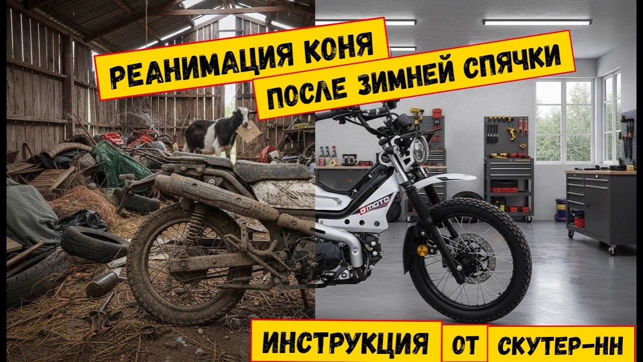 Как подготовить мотоцикл к сезону после зимы?