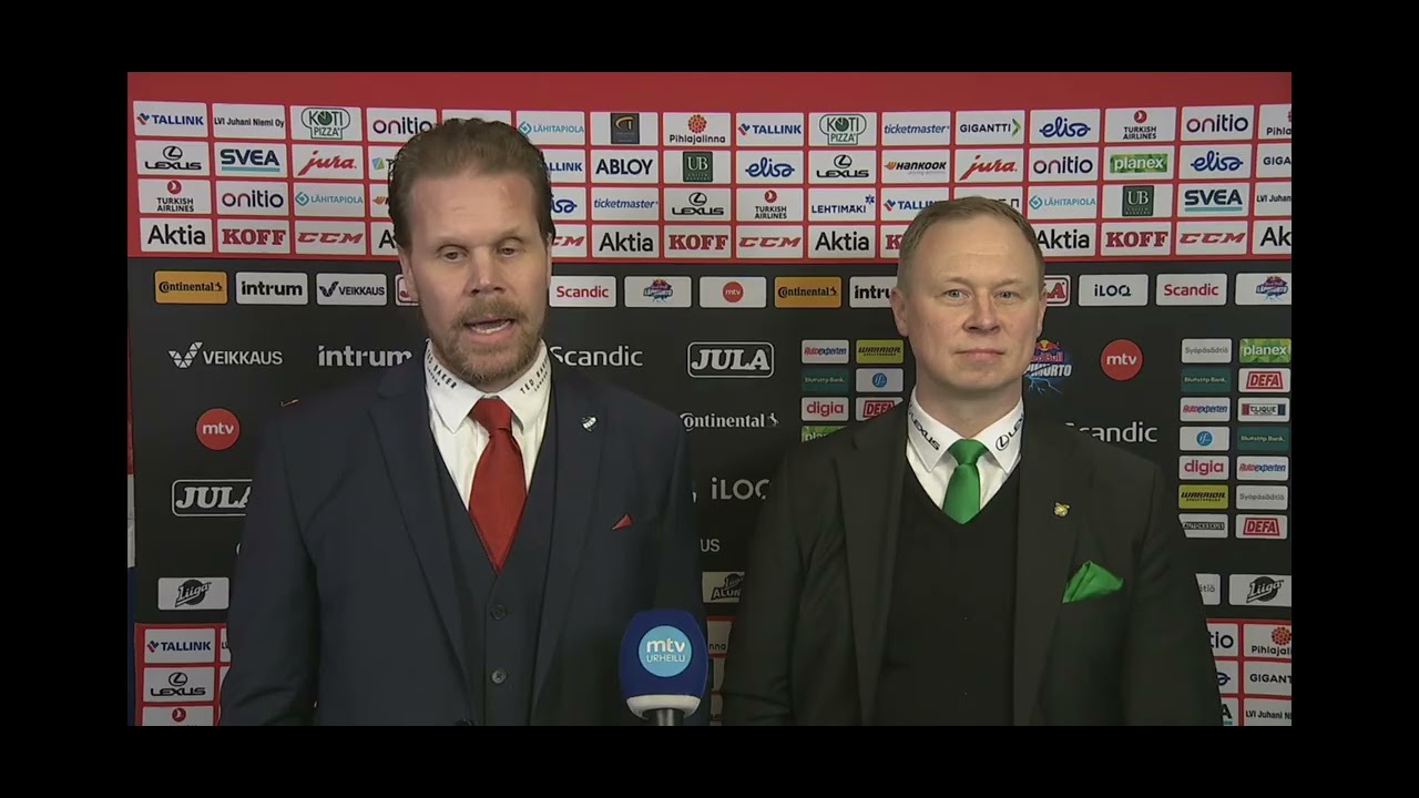 Näin Olli Jokinen puhui maalivahtinsa loukkaantumisesta ottelun jälkeen