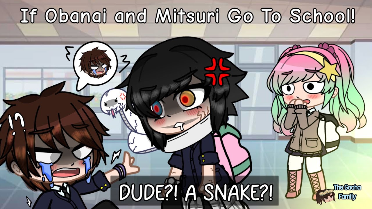 𝙆𝙉𝙔 // 💞IF OBANAI AND MITSURI GO TO SCHOOL! 💞 // Gacha Club x Demon Slayer // Part 1