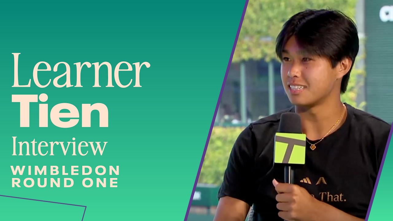 Leaner Tien speaks on beef with Frances Tiafoe 😂 | Wimbledon 2026