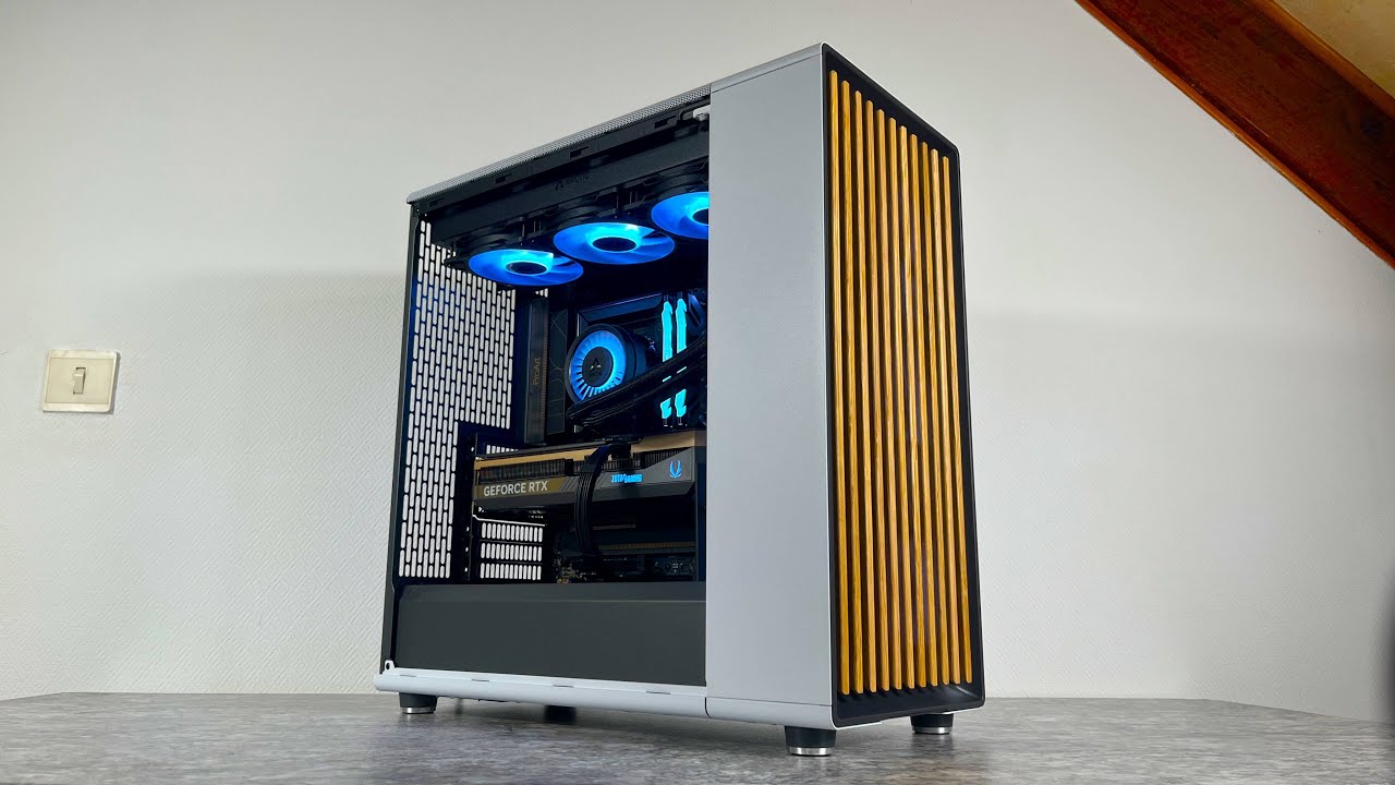 11 minutes of BUILDING a GAMING PC | BLACK and WHITE RGB POV PC BUILD | Ryzen 7 9700X + RTX 5080
