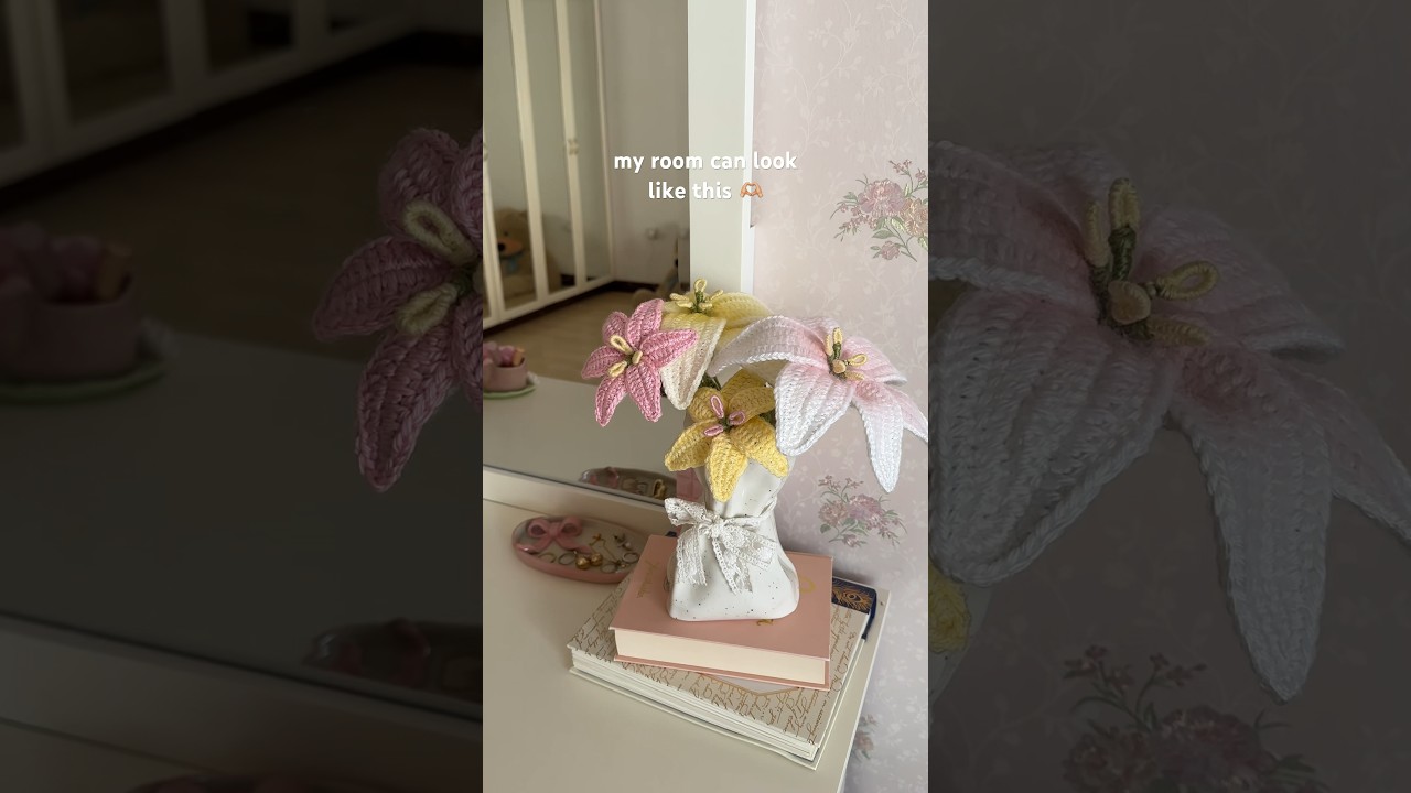 #crochet a bouquet of forever flowers for cute room decor! #craft #diycraft