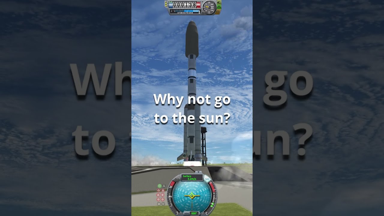 Getting questionably close to the sun | Kerbal Space Program