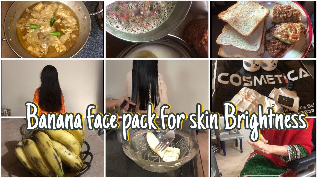 Healthy Hair kay lia ab ghar pay cutting kren | Delicious Chicken Stew Reciipe | Banana face pack