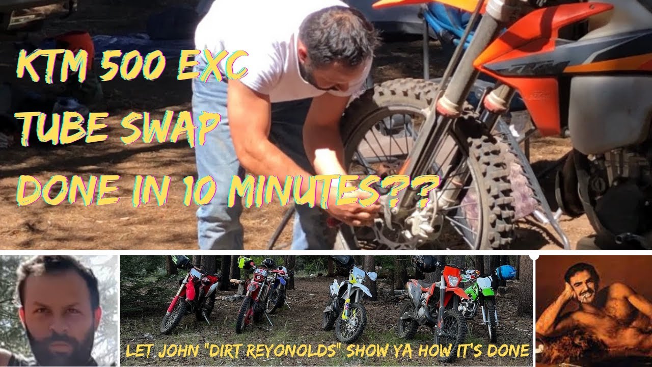 Can he change the tube in under 10 minutes? How to swap your tube KTM 500 exc
