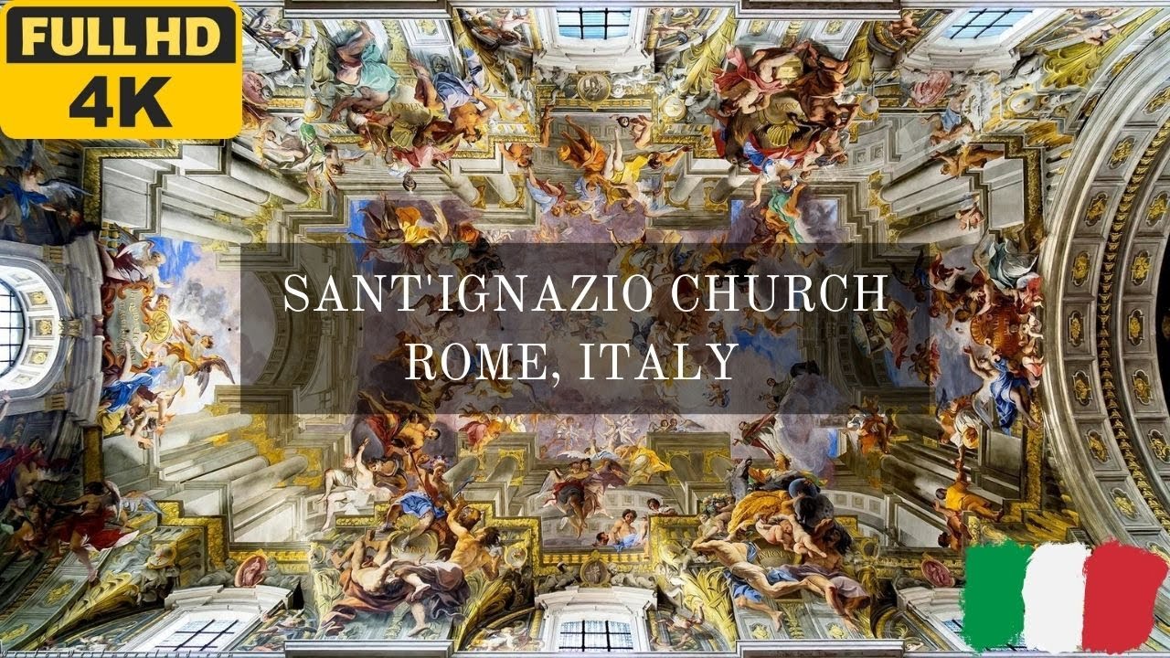 MOST BEAUTIFUL SANT'IGNAZIO CHURCH IN ROME, ITALY 2023(4K walking tour)