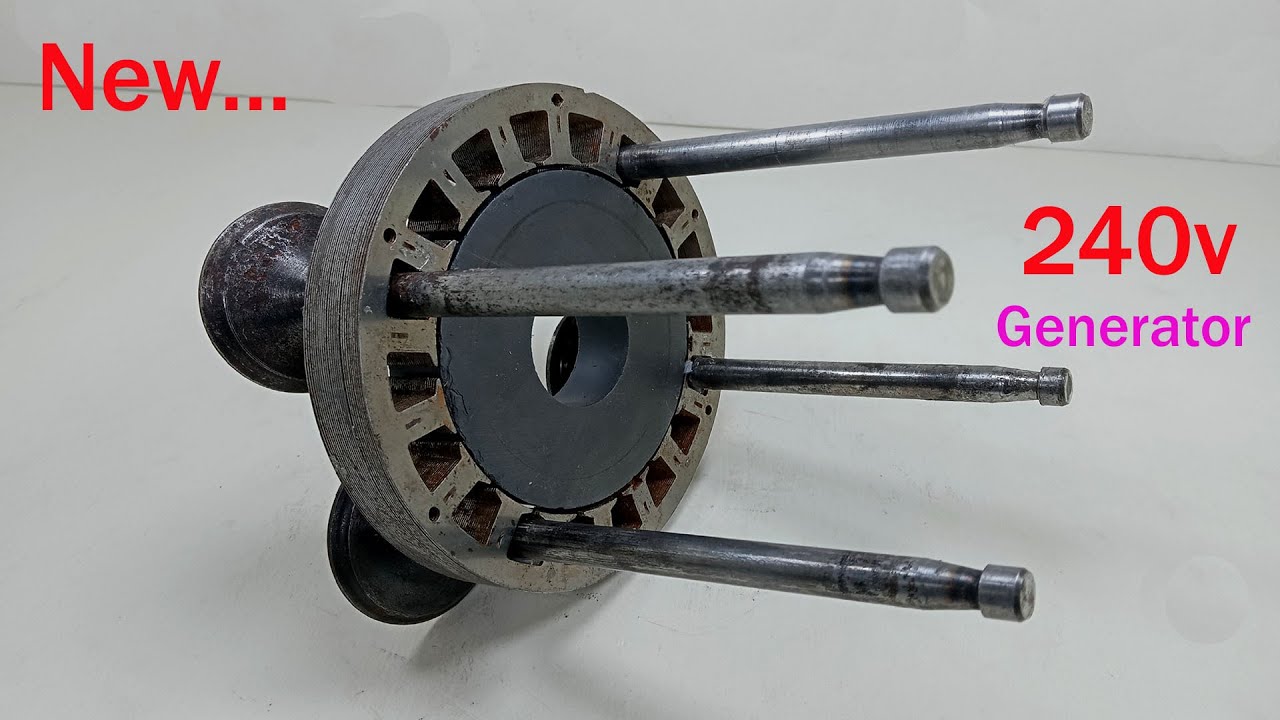 New Magnetic power  How to Make 240v 8000w infinity electric generator