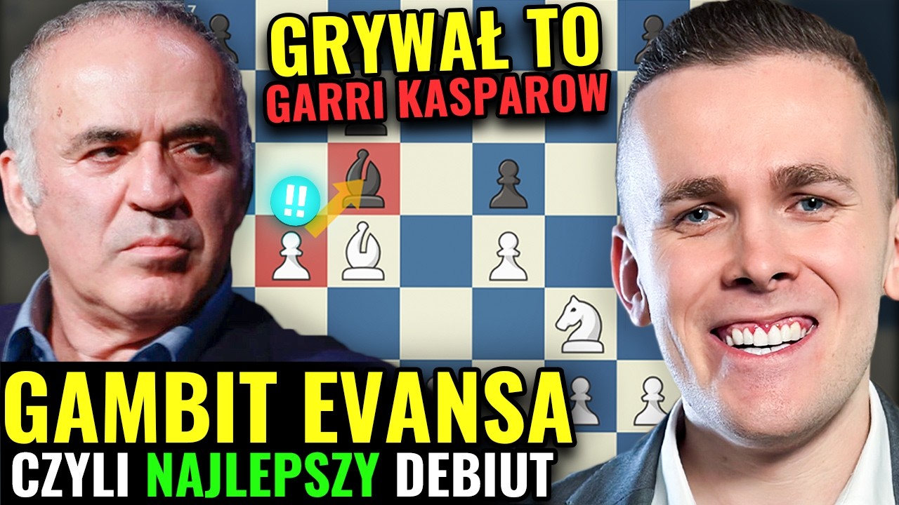 NAJLEPSZY debiut dla początkujących! Gambit Evansa - Szachy Dla Początkujących | Michał Kanarkiewicz