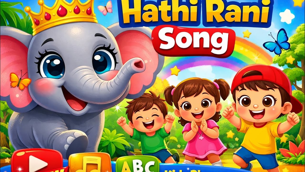 Hathi Rani Song 🐘 | Cute Elephant Rhymes for Kids | Hindi Nursery Rhymes Cartoon 2026
