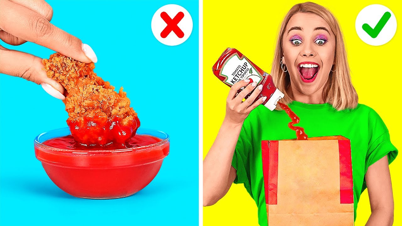 TRUCOS INTELIGENTES PARA LA COMIDA RÁPIDA || Trucos útiles y geniales con tu comida por 123 GO! FOOD