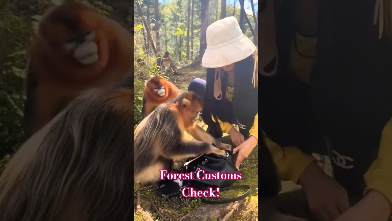Leśne zwyczaje są surowe! Te małpy sprawdzają bagaże 🐵