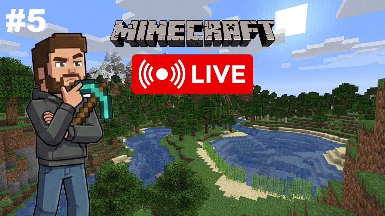 Minecraft LIVE 5 Survivalowa emerytura 30-latka 🌲 Minecraft na luźno i bez spiny