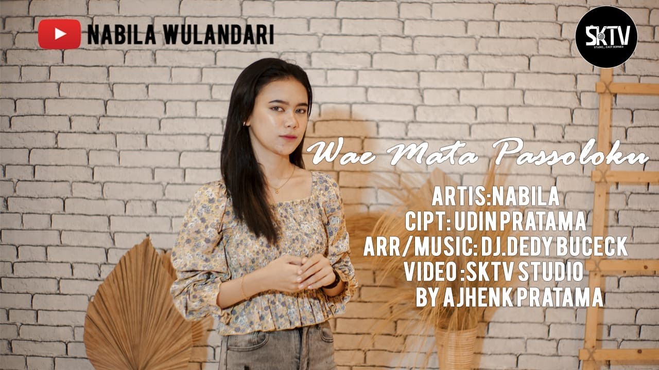 Nabila wulandari (wae mata passolo&rsquo;ku) cipt. Udin Pratama  ~official music video