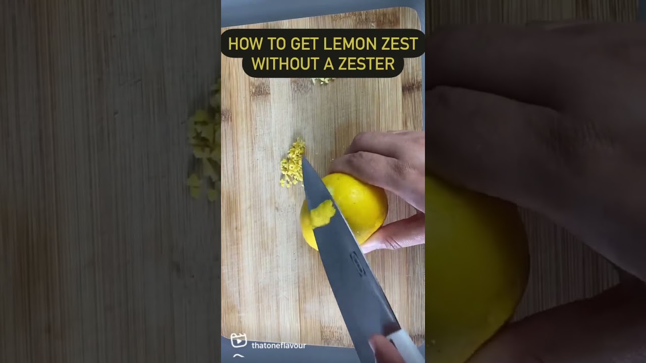 Lemon Zest Without Zester #shorts #youtubeshorts